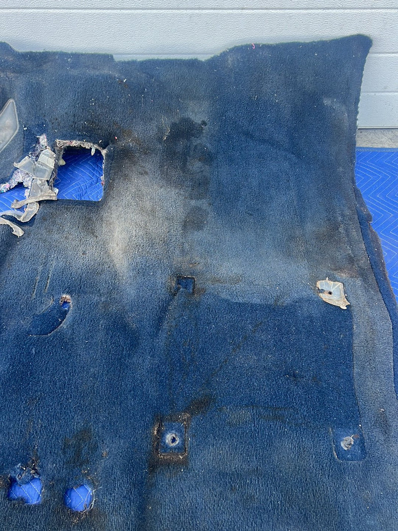 1988-1998 Chevrolet Silverado Ext Cab 4x4 Molded Carpet Set Dark Blue OE #5537EM