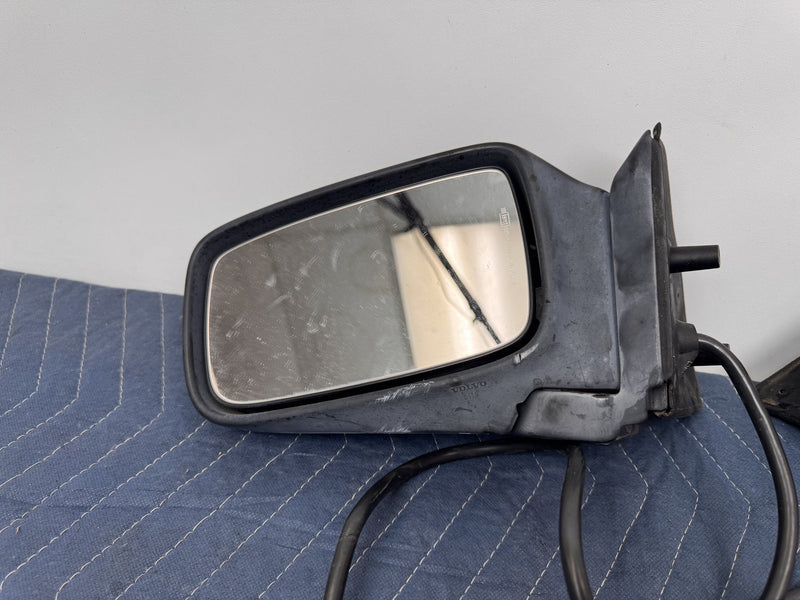 1986-1993 Volvo 245 240 244 Power Door Mirror Pair w/ Trim & Harness OEM #6511EM