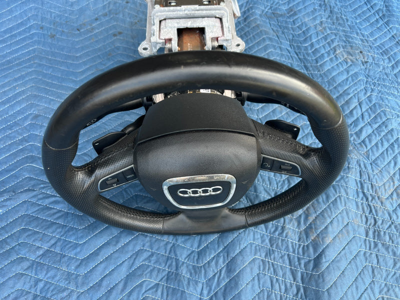 2005-2011 Audi A6 Steering Column Wheel Assembly w/ Stalks OEM #3524EM