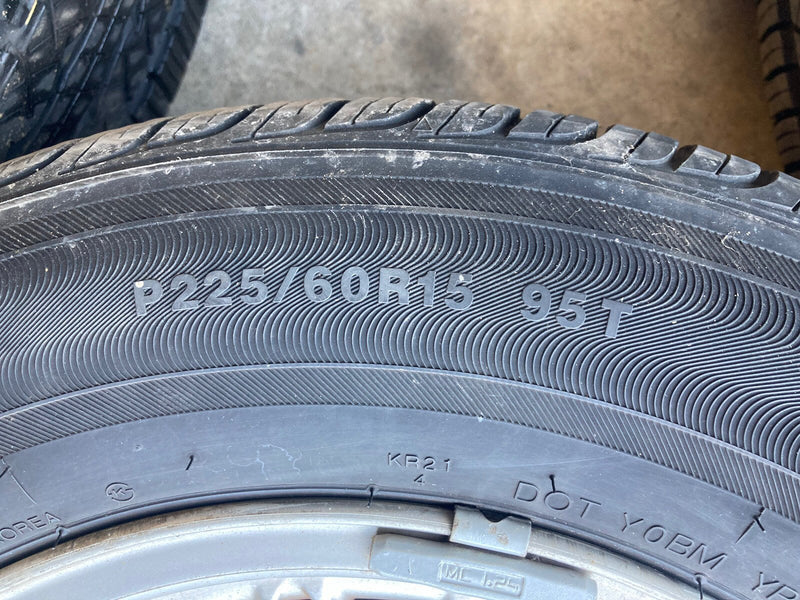 1986-1994 BMW 7 Series E32 BBS Wheels Rims & Tires 1182129 7Jx15 H2 OEM #969M