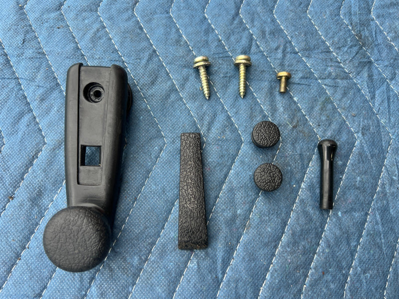 1986-1993 Volvo 240 244 245 Rear Right RH Crank & Door Card Hardware OEM #4078EM