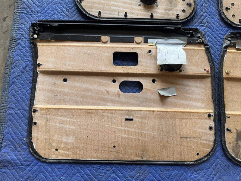 1989-1993 Volvo 240 244 Interior Door Card Panel Set Of 4 Gray Black OEM #4863E