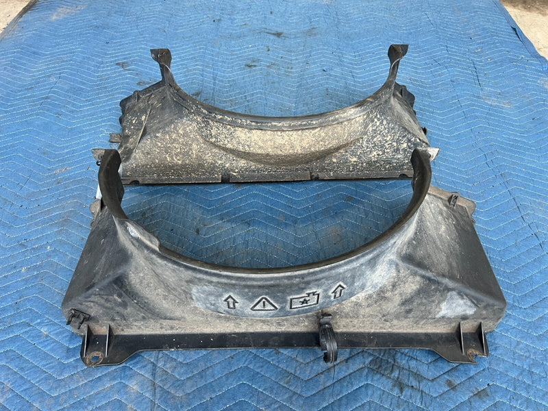 1999-2007 Chevy Silverado Upper Lower Set Radiator Shroud Pair 2pc OEM #1603CN