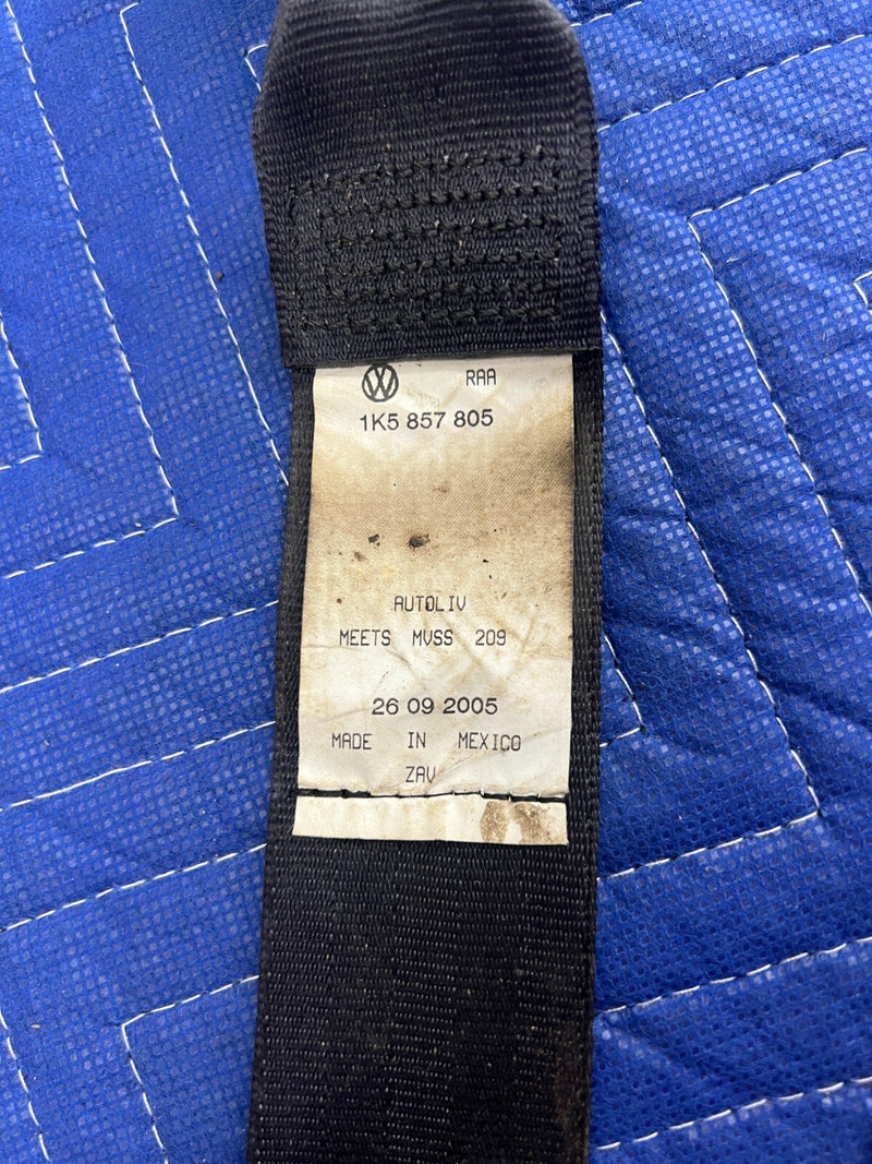 2006-2010 VW Jetta 2.5L Driver LH Left Rear Seatbelt 1K5857805 Assembly OEM#88MC