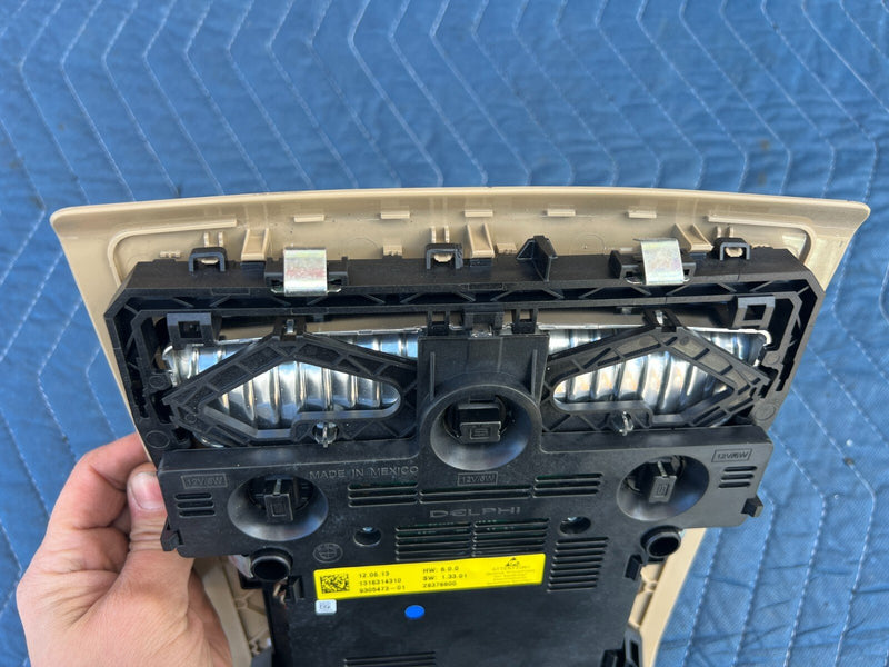 2011-2017 BMW X3 F25 Beige Center Overhead Dome Light Sunroof Switch OEM #2374EM