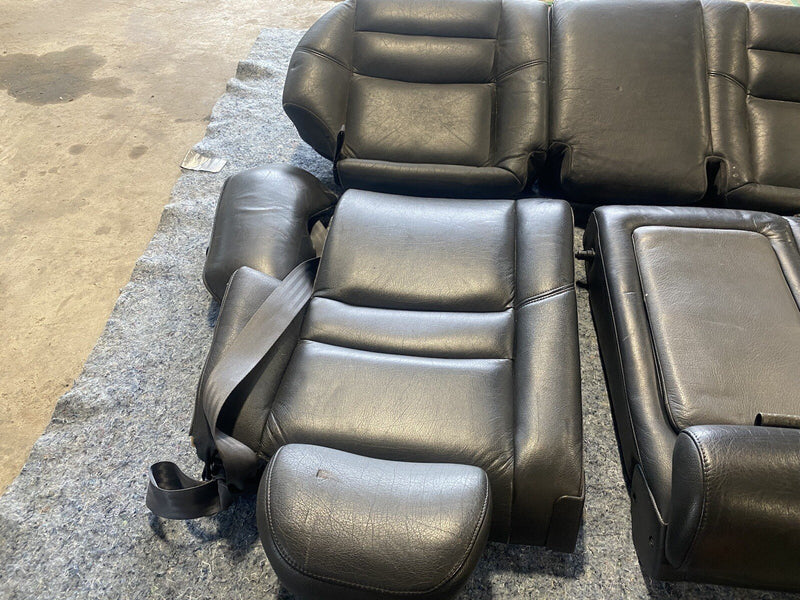 98-00 Volvo V70R V70 Rear Charcoal Gray Leather Seat Set w/ Seat Belts OE #1647E