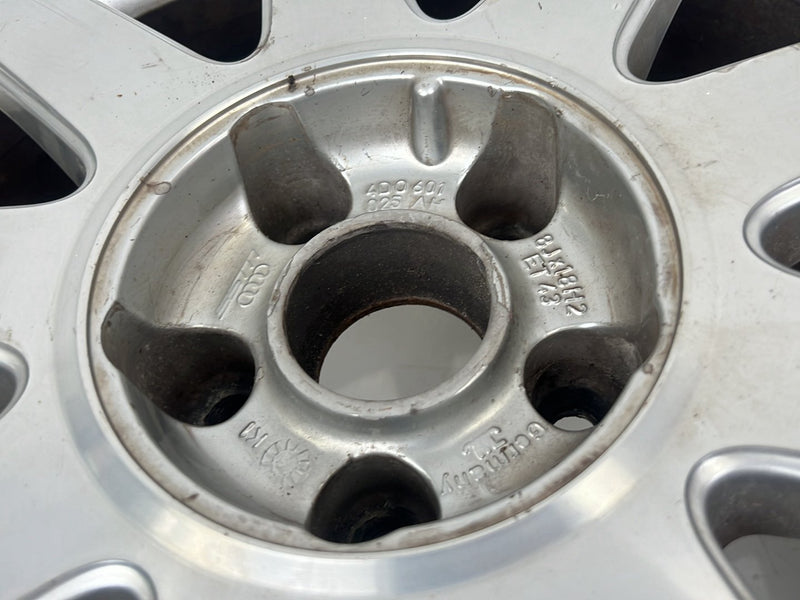 1996-2003 Audi S8 D2 A8 18" 9-Spoke Alloy Wheel Rim Set 8Jx18 OEM #6372EM