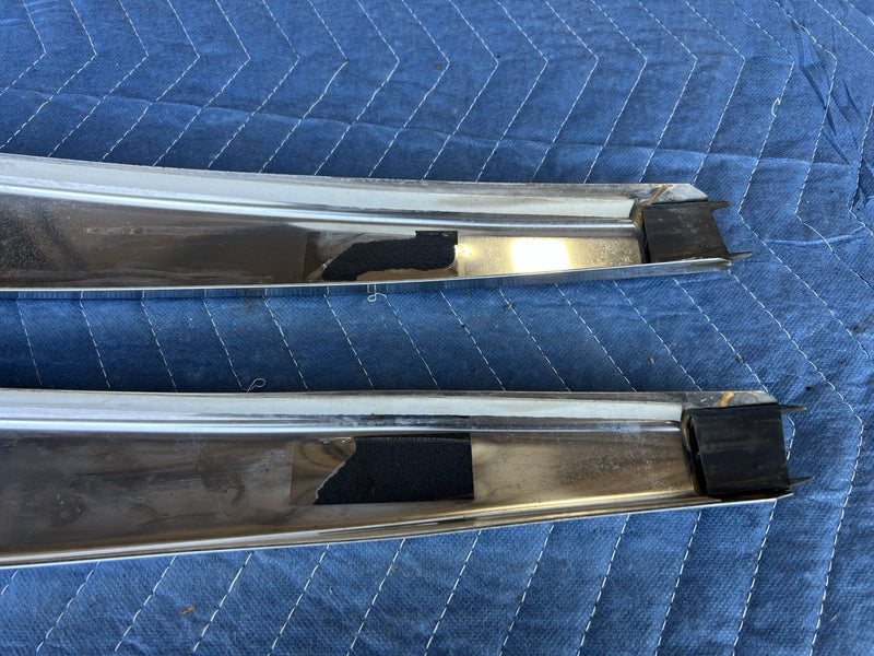 1998-2003 Jaguar XJR XJ8 X308 Left & Right B Pillar Trim Pair Exterior OE #4688E