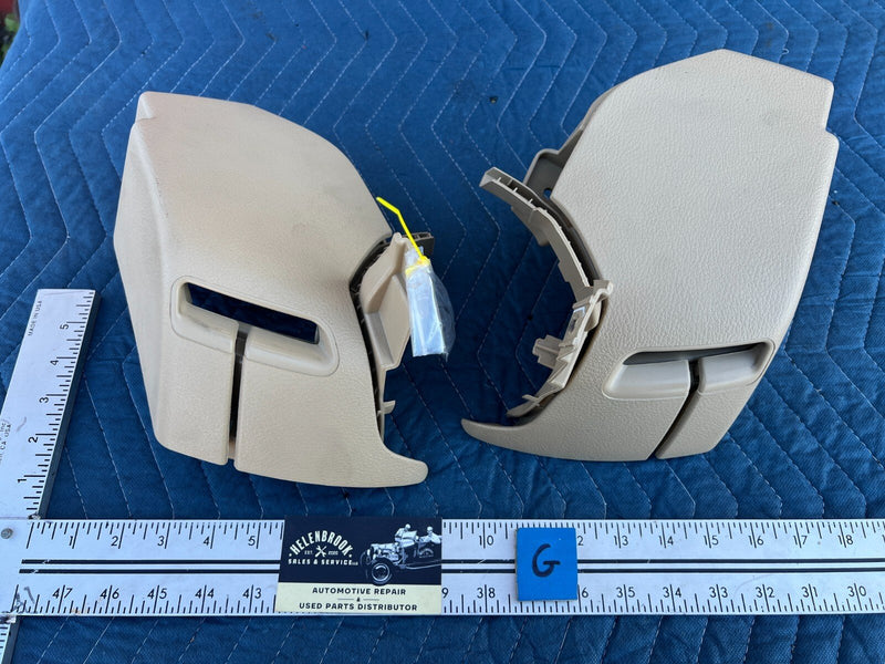 2011-2017 BMW X3 F25 Beige Rear Right & Left Seat Belt Cover Trim OEM #2166EM