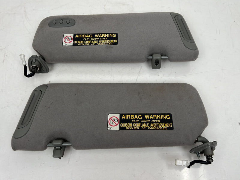 1997-2001 Lexus ES300 Gray Sun Visor Shade Pair w/ Illumination OEM #6753EM