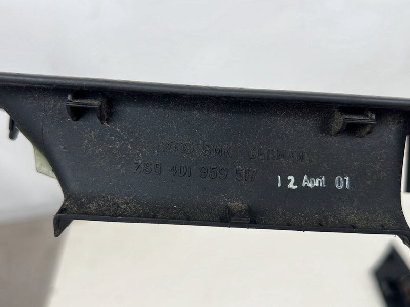 2001-2003 Audi S8 D2 A8 Door Window Switch w/ Trim Black Set of 4 OEM #6107EM