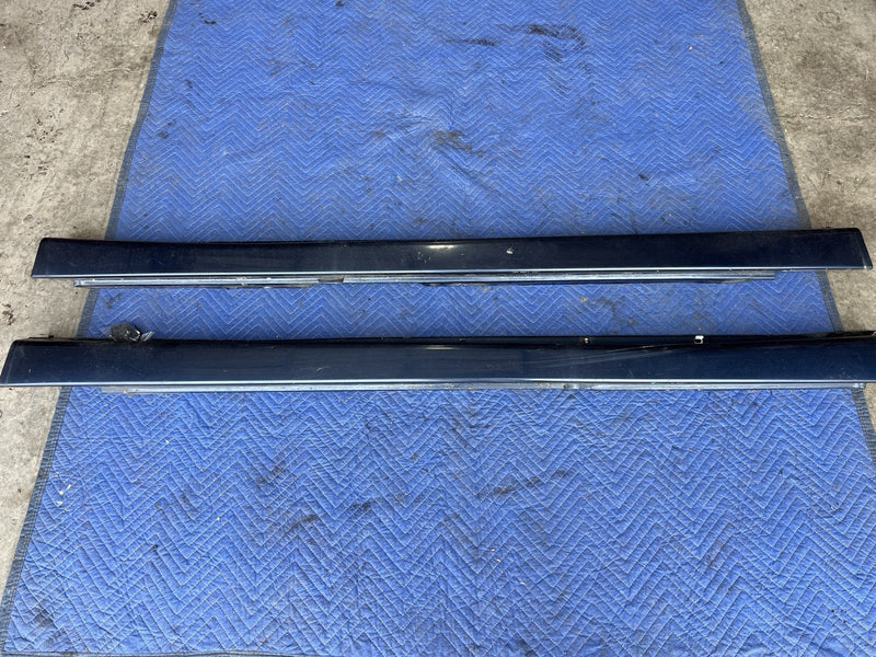 1993-1997 Volvo 850 850R Lower Rocker Panel Trim Pair Blue L & R OEM #4415E