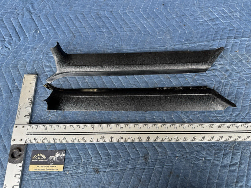 1986-1993 Volvo 240 244 245 A Pillar Trim Left & Right Pair Black OEM #4853E