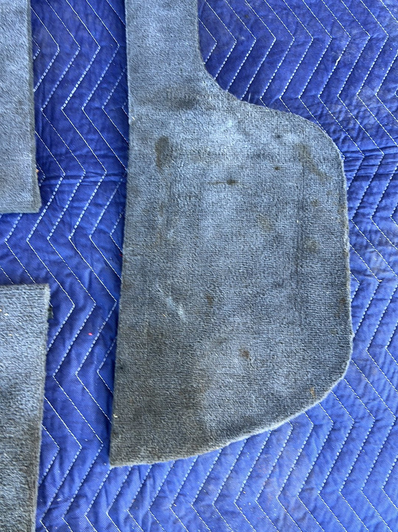 1993-1997 Volvo 850 Rear Left & Right Carpet Panel Set Gray OEM