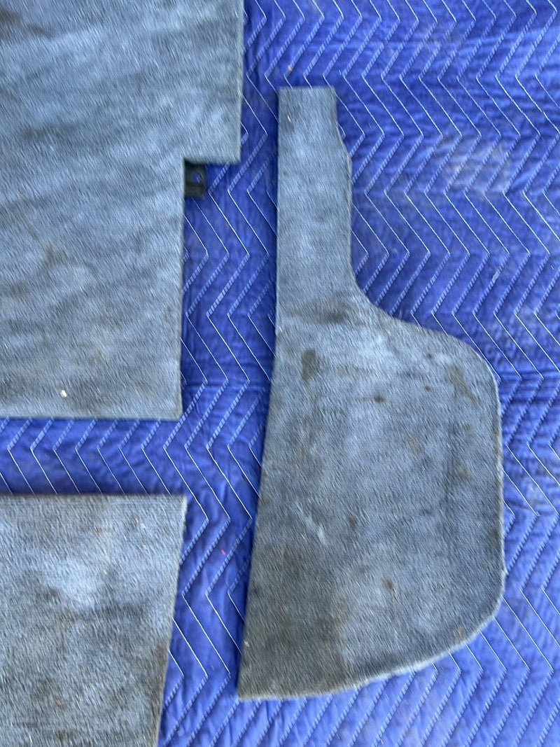 1993-1997 Volvo 850 Rear Left & Right Carpet Panel Set Gray OEM