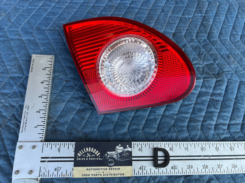 2003-2008 Toyota Corolla Rear Inner Driver Left Tail Light Assembly OEM #3314EM