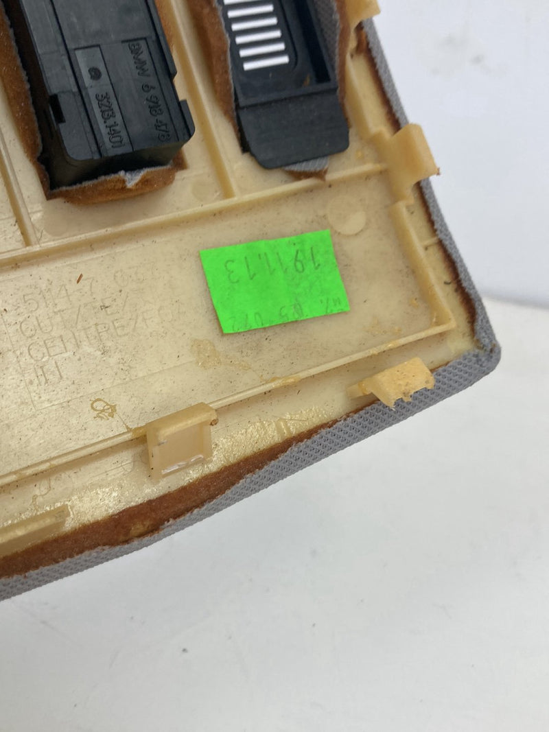 2003-2007 BMW 545i E60 Overhead Console Gray SOS 7037685 8380319 OEM #4937M