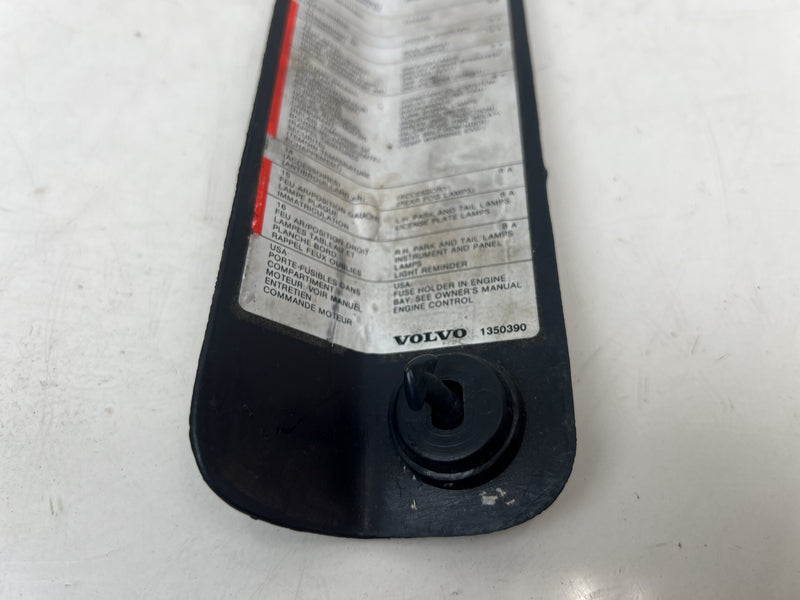 1998-2000 Volvo S70 V70 XC Fuse Box Cover Trim Black 1350390 OEM #6891EM