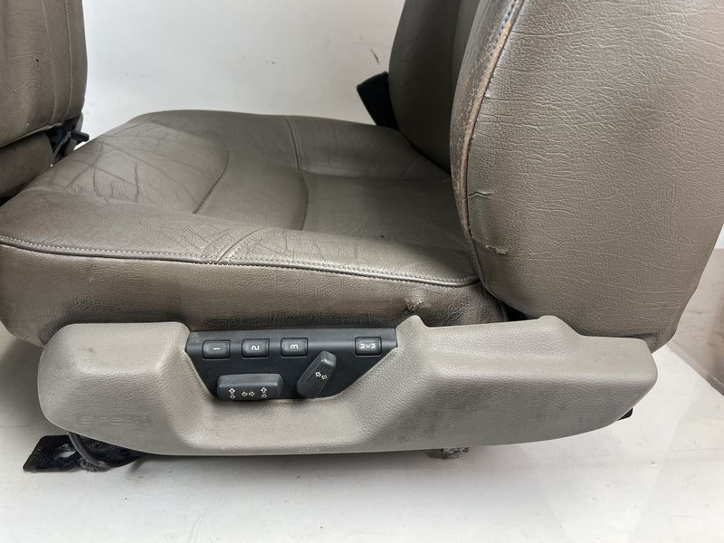 1998-2000 Volvo S70 V70 XC Gray Leather Power Front Left & Right Seat OE #6912EM