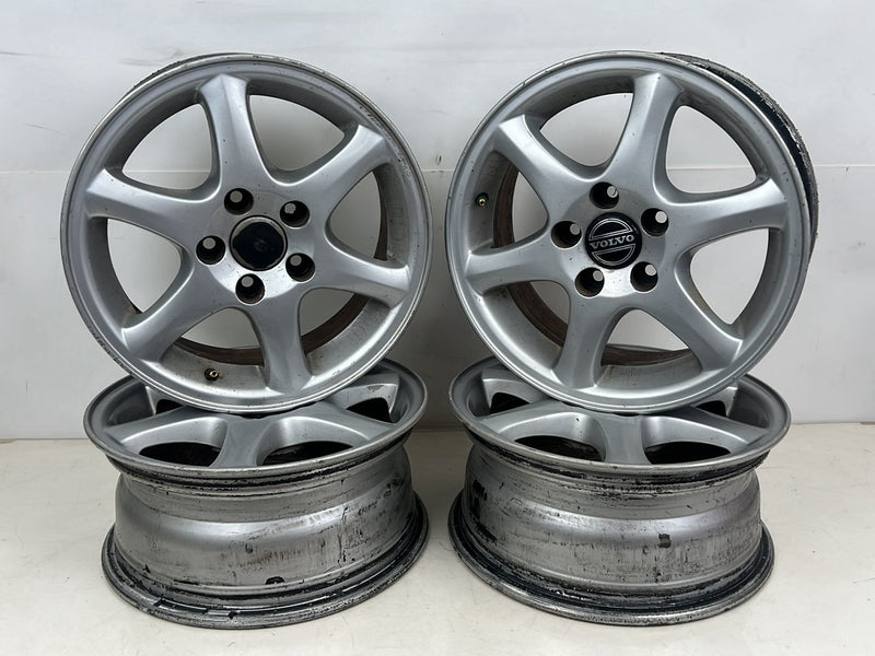 1998-2000 Volvo V70 S70 6 Spoke 15" Alloy Wheel Rim Set of 4 9173713 OEM