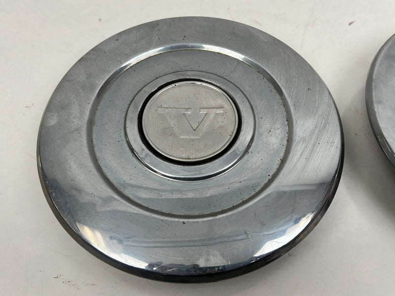 1975-1980 Volvo 244 240 Chrome Hub Cap Wheel Cover Pair OEM #5399EM