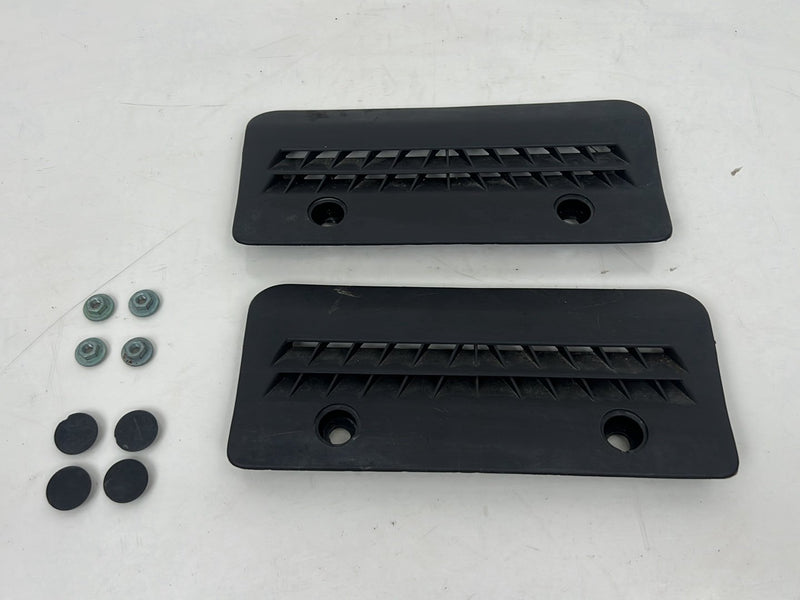 2001-2003 Audi S8 D2 A8 Front Footwell Floor Cabin Air Vent Cover Black Pair OEM #6103EM
