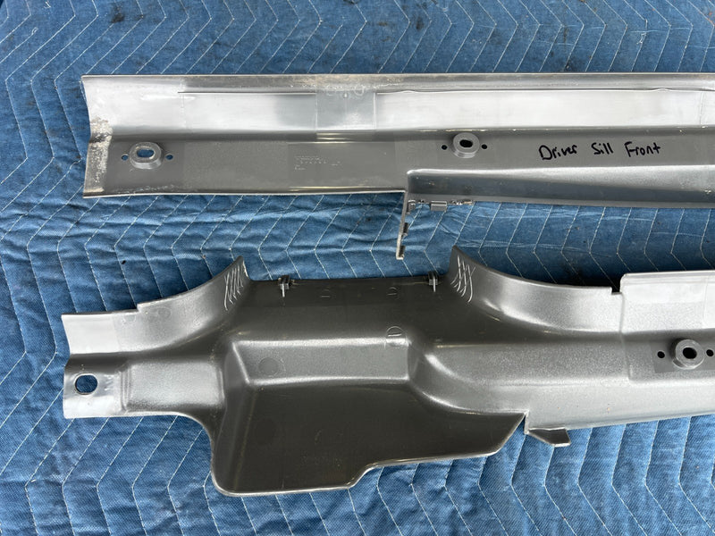 1989-1995 Volvo 740 940 Sedan Right & Left Door Sill Trim Pair Gray OEM #3673EM