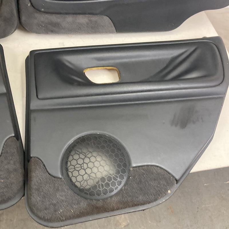 1998-2000 Volvo V70 Door Card Set of 4 Black Wagon 9425690 9425697 OEM #5222M