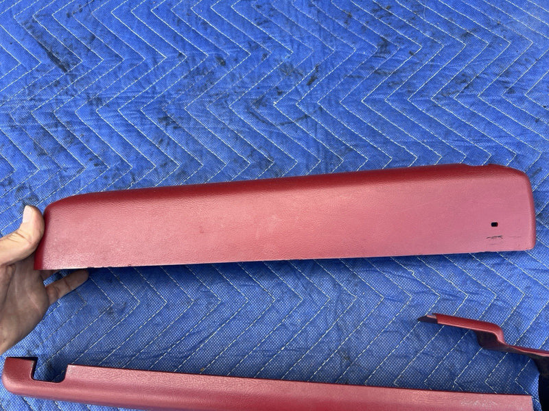 1980-1985 Cadillac Seville Front Seat Trim Red Panels GM OEM #3399M