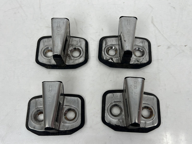 1996-2003 Audi S8 D2 A8 Door Striker Catch Plate Set of 4 w/ Hardware OE #6547EM