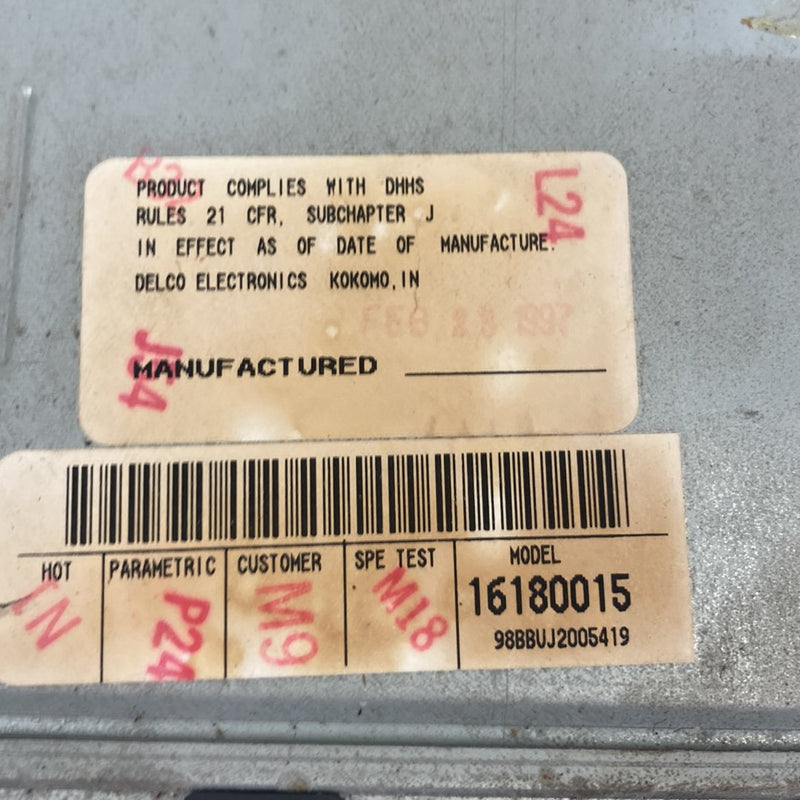 1995-1998 Chevrolet Silverado 2500 GMT400 CD Disk Player 16180015