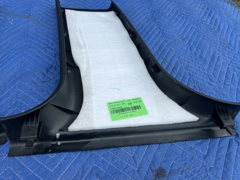 2005-2011 Audi A6 Right & Left Lower B Pillar Trim Pair 4F0867240C OEM #3410EM