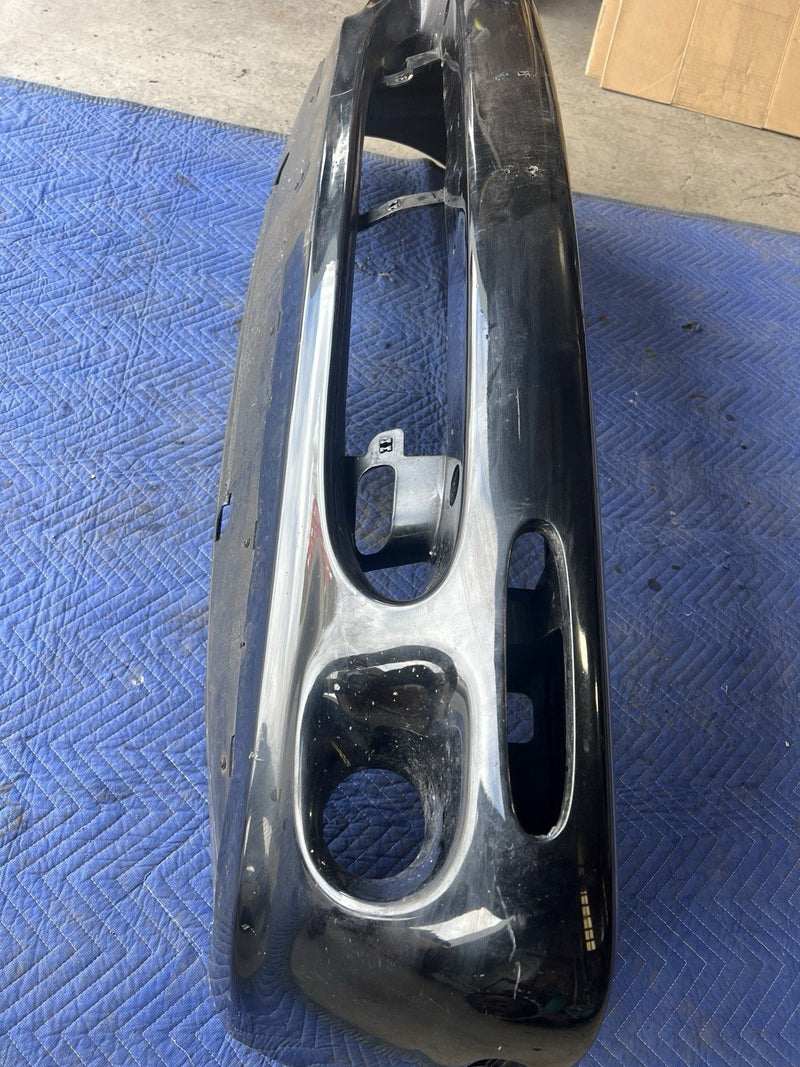 1998-2003 Jaguar XJR XJ8 X308 Front Bumper Cover Black w/Chrome Trim OEM #4801E