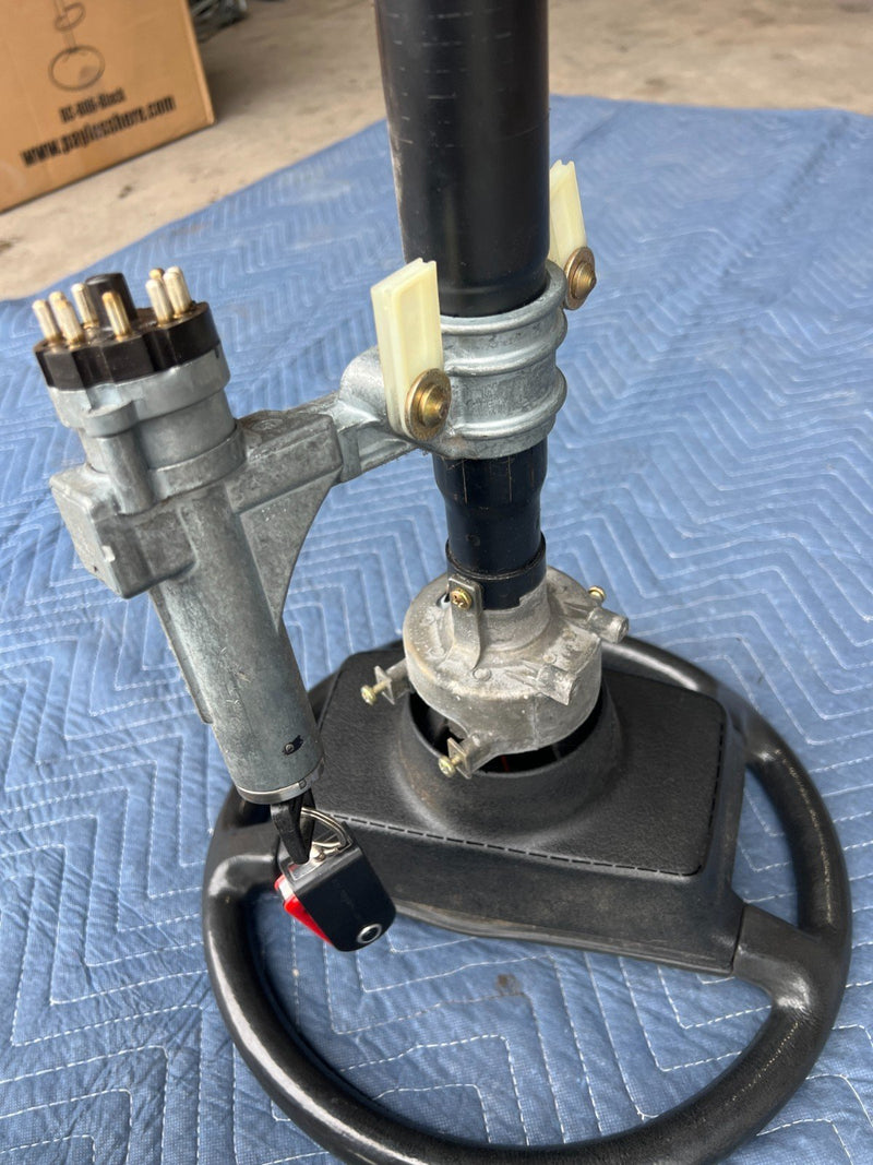 1986-1993 Volvo 240 244 245 Steering Wheel Column & Ignition w/ Key OEM #4126EM