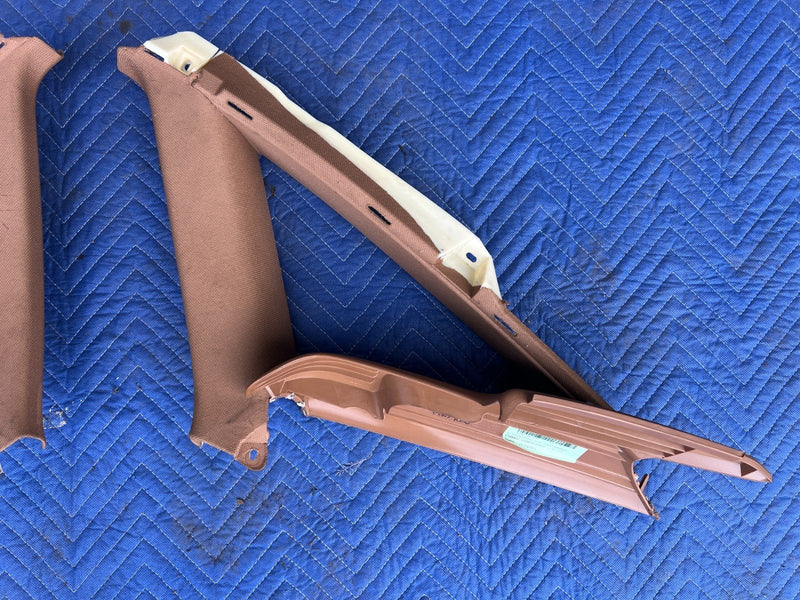 2005-2011 Audi A6 Rear Right & Left C Pillar Trim Pair Amaretto OEM #3402EM
