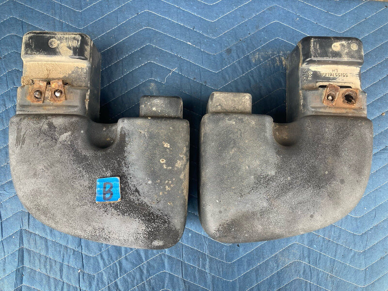 1997-2002 Jeep Wrangler TJ Bumper Ends LH RH 55155760AA OEM #3273M
