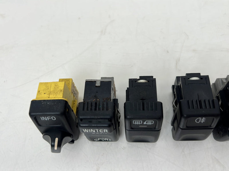 1993-1997 Volvo 850 Dash Sunroof Tracs Info Defrost Sport Switch Set OEM