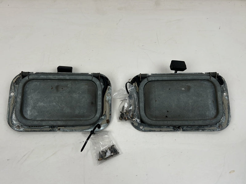 1975-1980 Volvo 244 240 Left &amp; Right Cabin Kick Panel Air Vent Pair OEM #5323EM
