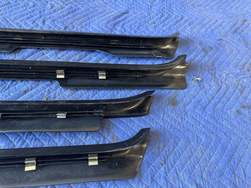 1986-1993 Volvo 240 244 Sedan Door Entry To Carpet Scuff Trim Panels OEM #4871E