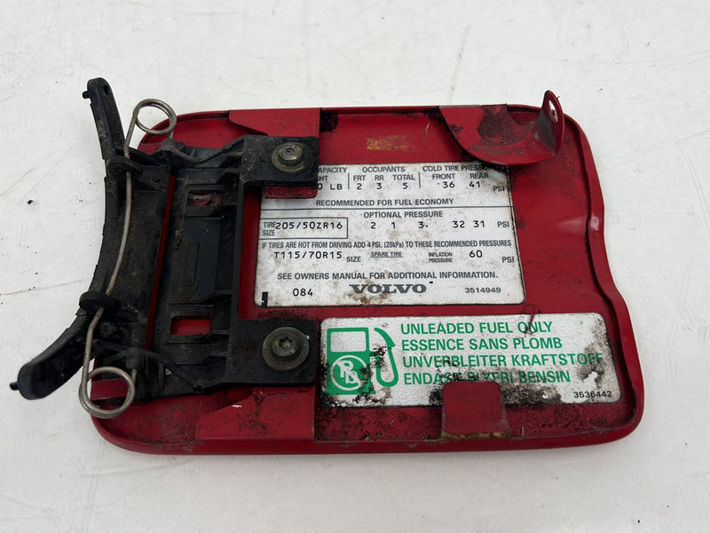 1993-1997 Volvo 850 Gas Fuel Tank Door Lid Cover Red 3514949 OEM