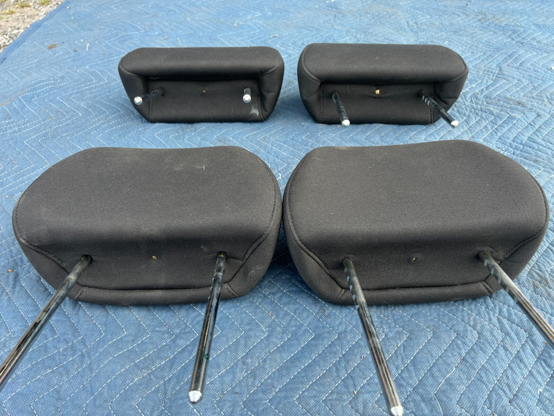2006-2010 Pontiac G6 Front & Rear Head Rest Set of 4 Black Cloth Seat OEM #4DU