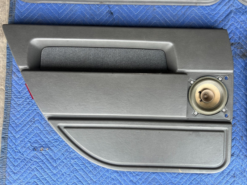 1989-1995 Volvo 740 940 Sedan Front Rear RH LH Door Card Set Gray OEM #3644EM