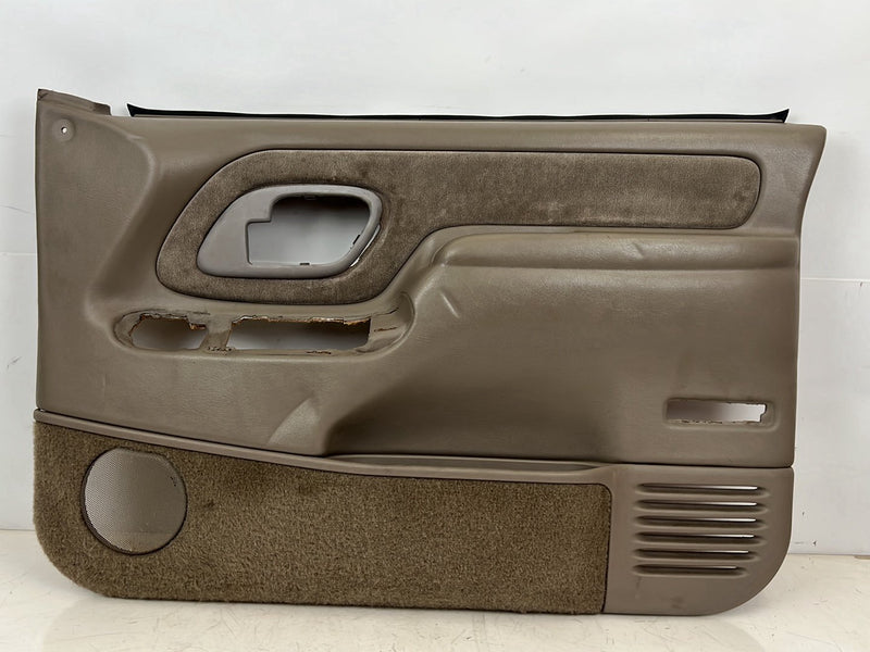 1995-1998 Chevrolet GMC C/K Left & Right Door Card Trim Panel Pair Tan OEM