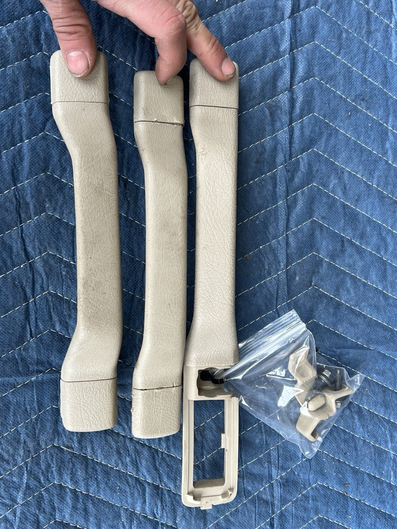 1993-1997 Volvo 850 850R Interior Overhead Grab Handle Set of 3 Tan OEM #4486E