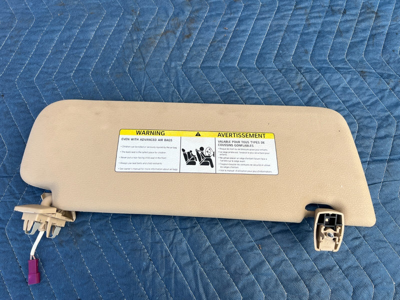 2011-2017 BMW X3 F25 Beige Right & Left Sun Visor Shade Pair OEM #2383EM