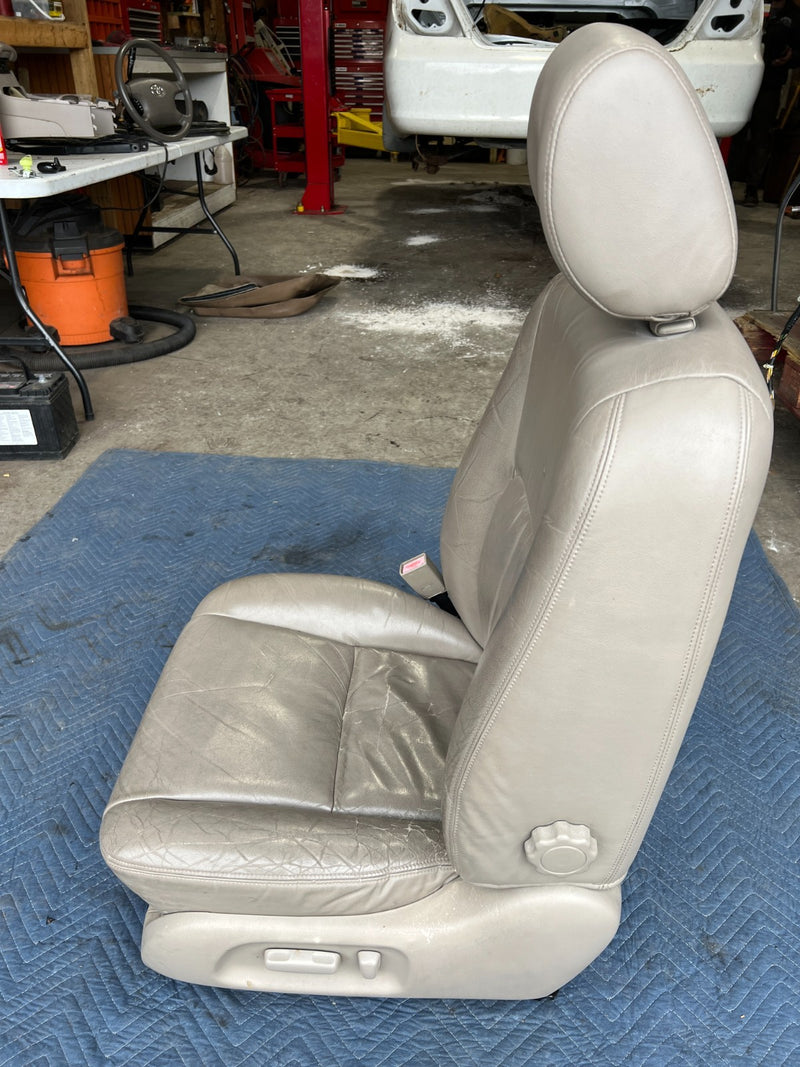 2002-2006 Toyota Camry Front Driver Left LH Seat Beige Leather OEM #5009EM
