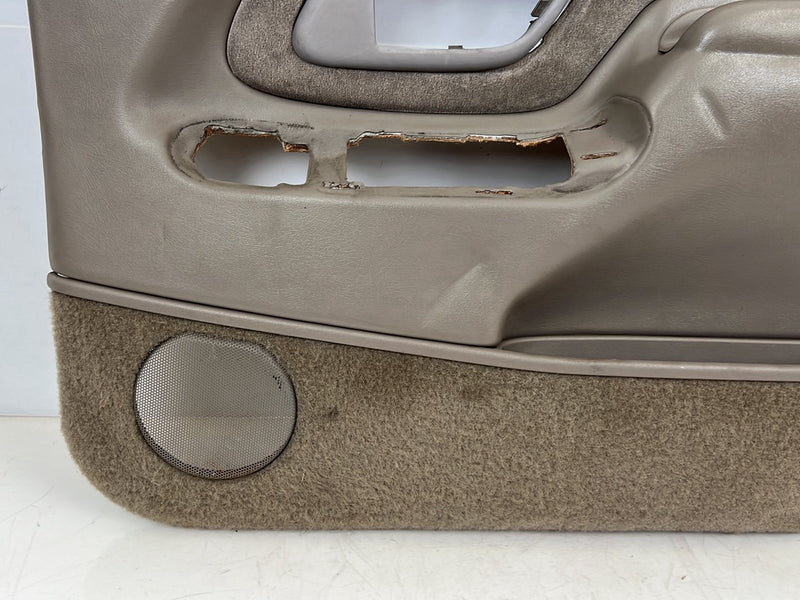 1995-1998 Chevrolet GMC C/K Left & Right Door Card Trim Panel Pair Tan OEM