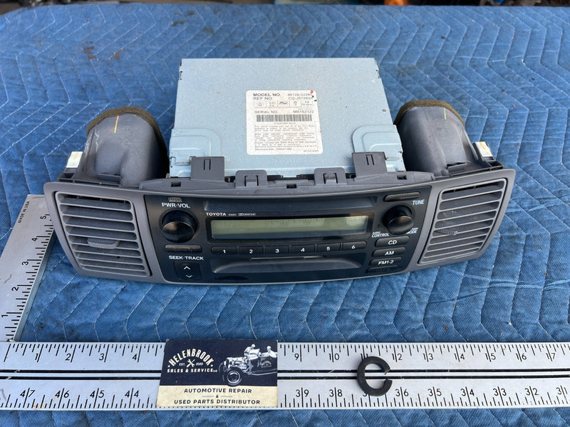 2003-2008 Toyota Corolla Dash Head Unit Radio Stereo CD Player OEM #3307EM
