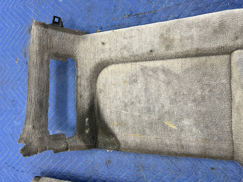 1992-1995 Volvo 940 740 Wagon Only Rear Carpet Side Panel Set Gray OEM #3198EM