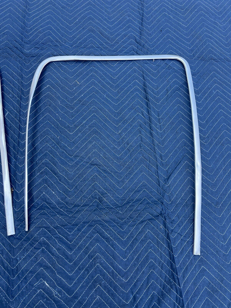 Volvo 240 242 244 245 L & R Window Surround Trim Chrome Early Style OEM #3935E